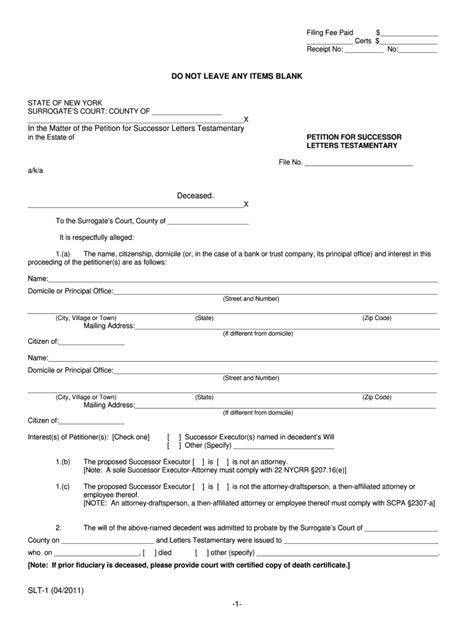 Blank Letter Of Testamentary 2011 2024 Form Fill Out And Sign