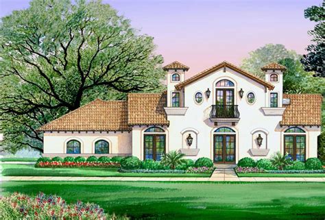 Italian House Plan 4 Bedrooms 4 Bath 2845 Sq Ft Plan 63 664