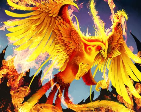736623 Magical Animals Birds Fire Phoenix Mythology Rare Gallery