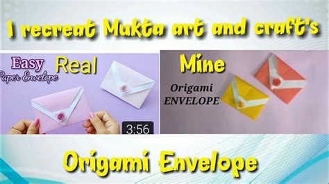I Recreat Mukta Art And Craft Origami Envelope Ll Origami Envelope
