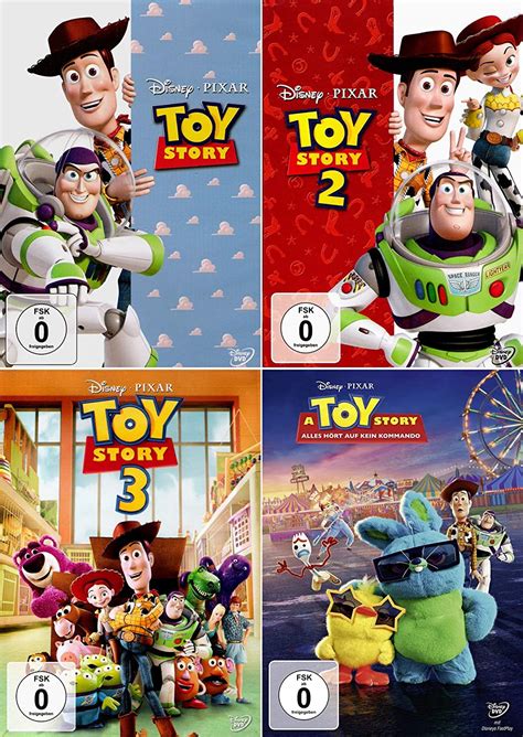 Toy Story 1 2 3 4 Collection 4 Dvd Set No Box Uk Dvd