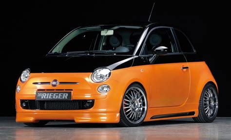 Fiat 500 Front Lower Lip Spoiler Abs Plastic Rieger Styling In The Uk
