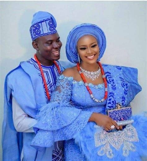 African Wedding Outfits African Couples Outfit African Etsy Couples African Outfits Couples