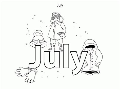 Kids With July Coloring Page Free Printable Coloring Pages For Kids