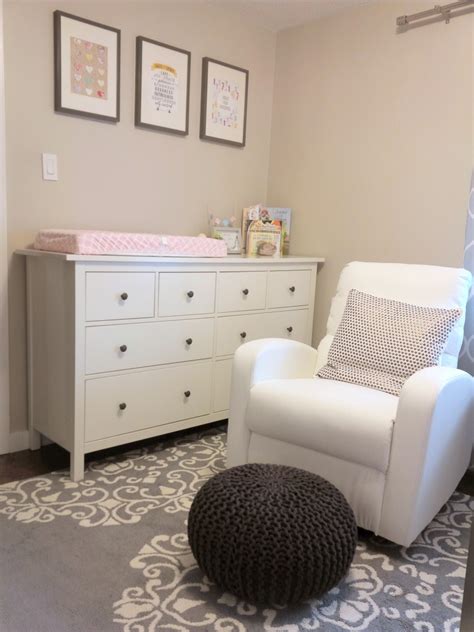 Gray White Pink And Metallic Baby Girls Nursery Project Nursery