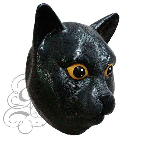 latex cat mask for cosplay halloween party props carnival etsy