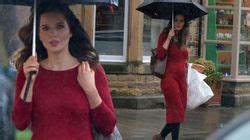 Pregnant Helen Flanagan Flaunts Her Blooming Baby Bump In Festive Red