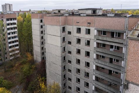 Decaying Soviet Residential Tower Blocks At The Abandoned City Of