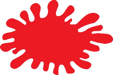 Red Splat Clipart Best