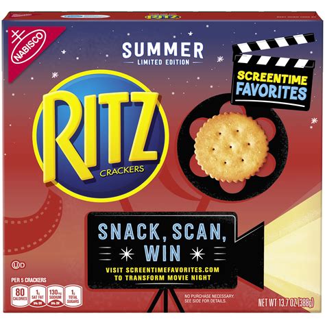 Nabisco Ritz Summer Edition Original Crackers 137 Oz