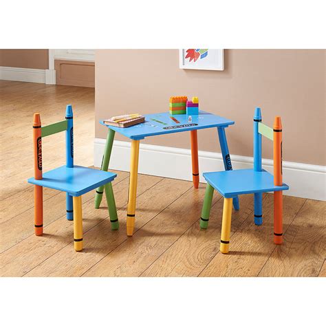 Made from durable materials that are easy to clean and assemble, our kids' chairs and tables are built with children in mind, giving you confidence that your kids will be able to enjoy our sets whilst being comfortable and. B&M Crayon Table & Chairs - 311273 | B&M