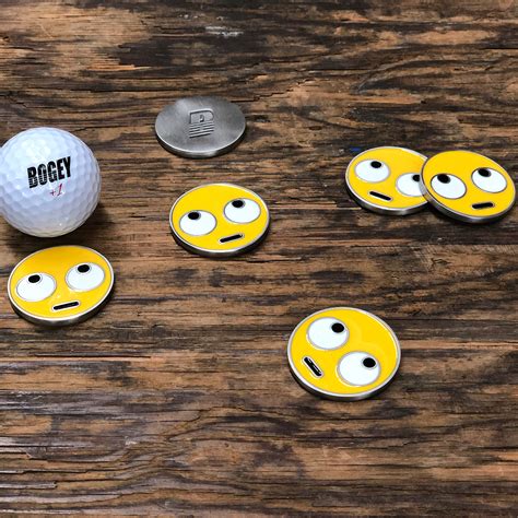 Rolling Eyes Emoji Ball Marker I Made Bogey