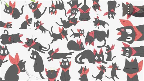 Nichijou Kyoto Anime Anime Cats Animals Collage Sakamoto