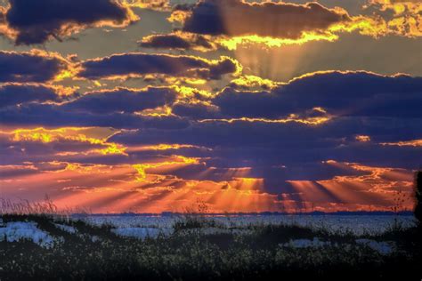 Free Images Beach Landscape Water Ocean Horizon Light Cloud Sunrise Sunset Prairie