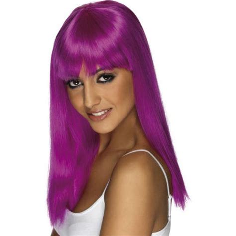 glamour wig purple costume world