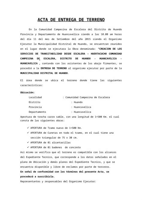 Docx Acta De Reinicio De Obra Pdfslidenet