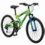 NEW Mongoose 24″ Spectra Boys Steel Frame Mountain Bike – Green 