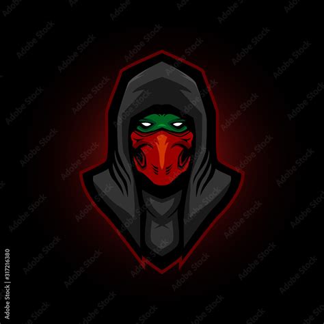 Vetor De Ninja Hoodie E Sport Logo Gaming Mascot Do Stock Adobe Stock