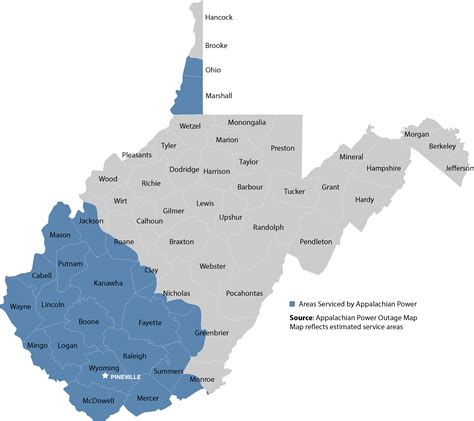 West Virginia Power Outage Map Map