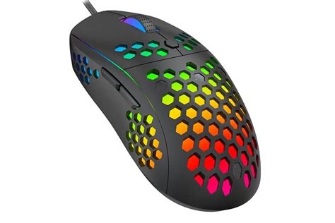 Havit Ms878 Rgb Backlit Light Durable Honeycomb 10000 Dpi Gaming Mouse