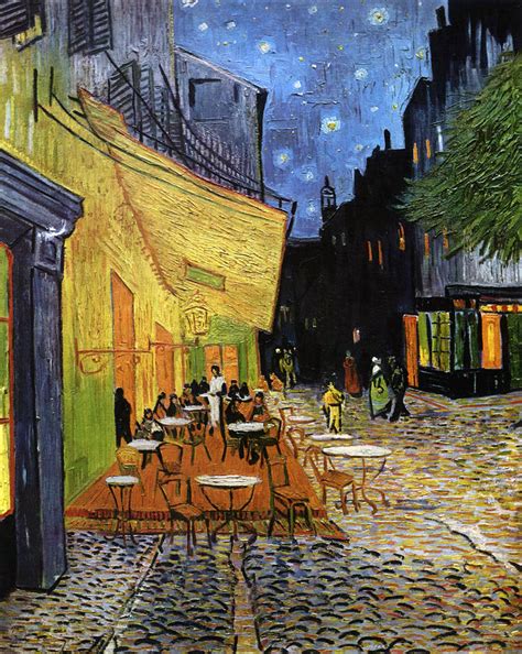 Cafe Terrace At Night Reproduction Art Work Digital Art By Vincent Van