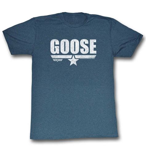 Top Gun Goose Navy Heather Adult T Shirt Etsy