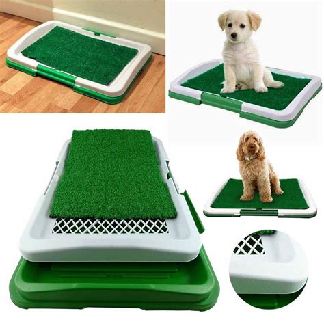 However, puppy training pads can also be useful for senior dogs who are suffering from incontinence and can't always hold it until you get home, or even until you get. Pet Dog Toilet Mat Indoor Restroom Training Grass Potty ...