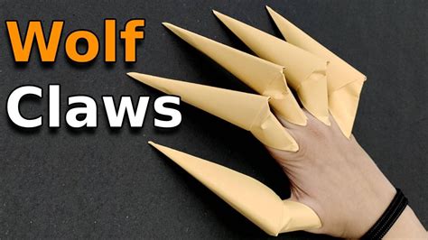How To Make Paper Wolf Claws The Fastest Tutorial Youtube