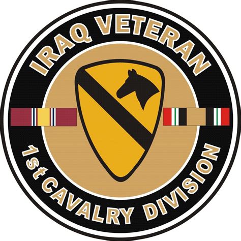 1st Cavalry Div Army Vietnam Veteran Die Cut 55 Sticker Officially