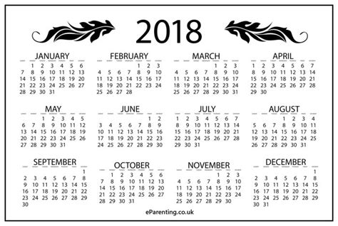 Pin On 2018 Printable Calendar