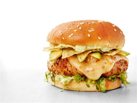 Tex Mex Turkey Burgers With Avocado Mayonnaise Recipe Food Network