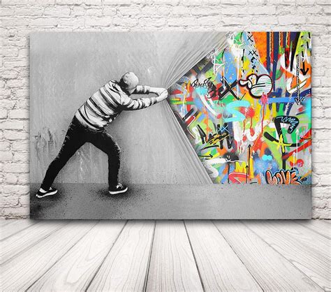 Modern Creative Graffiti Wall Art Colorful Street Art Painting Pop Art