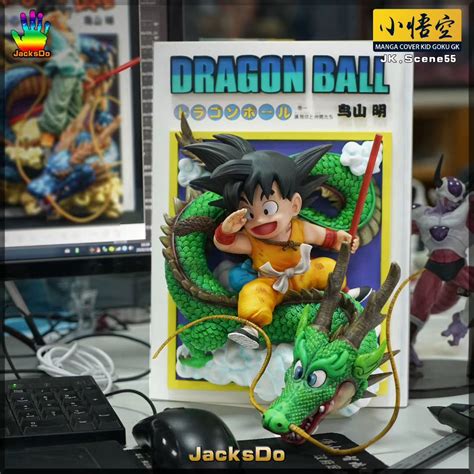 Jacksdo Dragonball Manga Cover Kid Goku Gk Resin Statue Preorder Toy