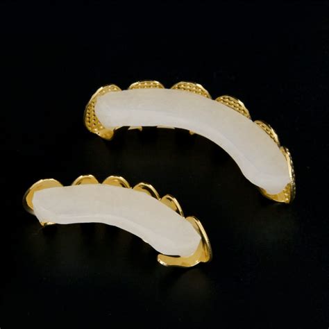 Курьером, 24 августа — 49 ₽. 24K Gold Plated w/ Lattice Shape Hip Hop Teeth Grillz Top & Bottom Grill Set | eBay
