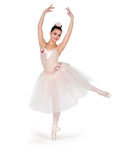 Ivory Pink Lace Long Ballet Dance Costume A Wish Come True