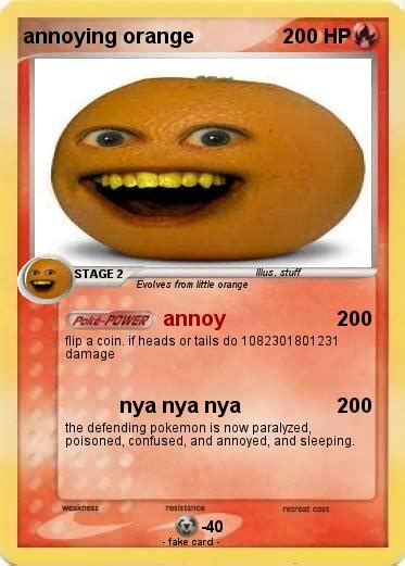 Pokémon Annoying Orange 2035 2035 Annoy My Pokemon Card
