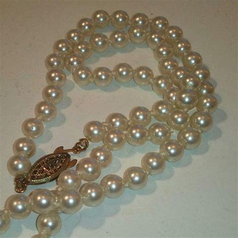 Vintage Genuine Pearl Necklace By Rhymeswithbabe On Etsy Genuine Pearl Necklace