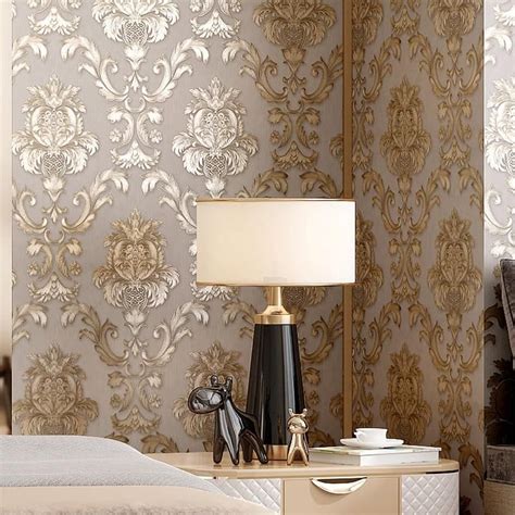 Pin By Houseboutique On Diy Home Creations Damask Wallpaper Bedroom