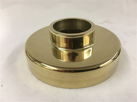 Brassfinders Polished Brass Cast Flange Canopy 1 1 2in