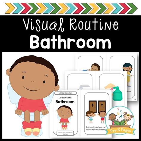 Bathroom Visual Routine Pre K Pages Pre K Pages Potty Training Picture Pre K