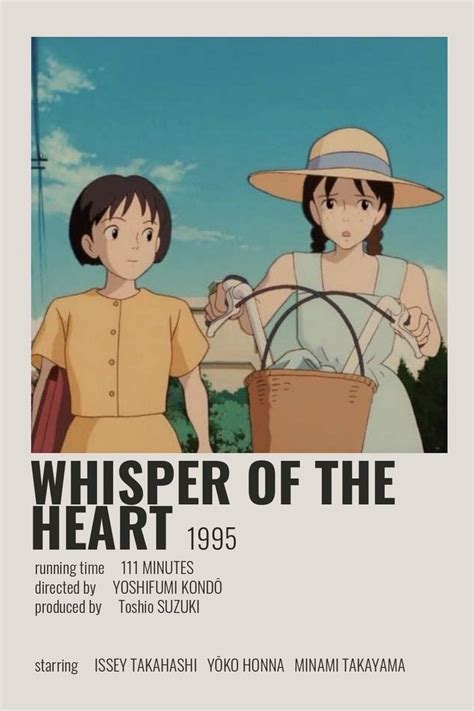 Whisper Of The Heart Poster By Cindy Classic Films Posters Studio