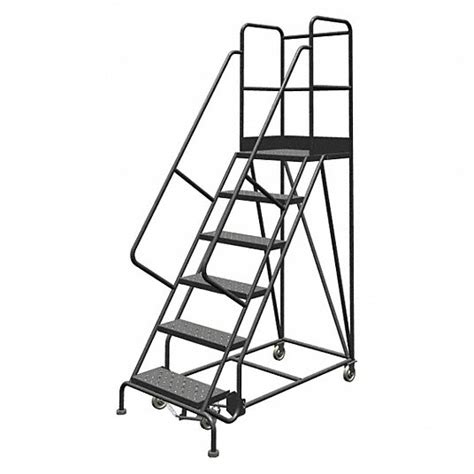 Tri Arc Rolling Ladder 60 In Platform Ht 30 In Platform Dp 24 In