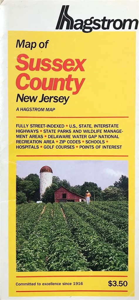 Sussex County Nj Map 9780880971430 Books