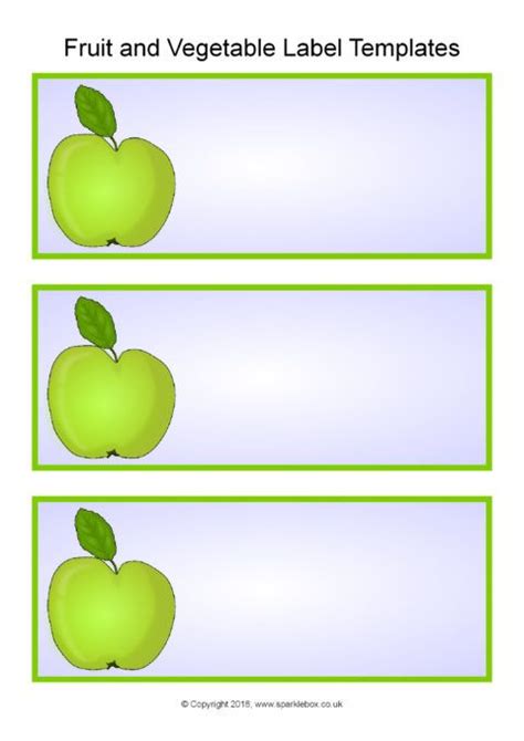 Fruit And Vegetables Themed Classroom Labels Templates Sb12416