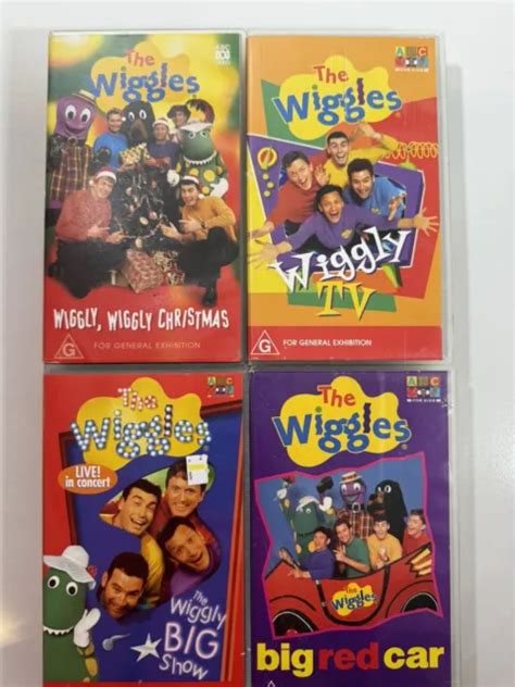 The Wiggles Original Vhs Lot Bundle Big Red Car Wiggly Wiggly