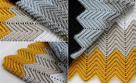Chevron Crochet Blanket Free Pattern Diy Smartly