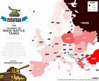 Infográfico – número de tanques de guerra por país na Europa - Forças ...