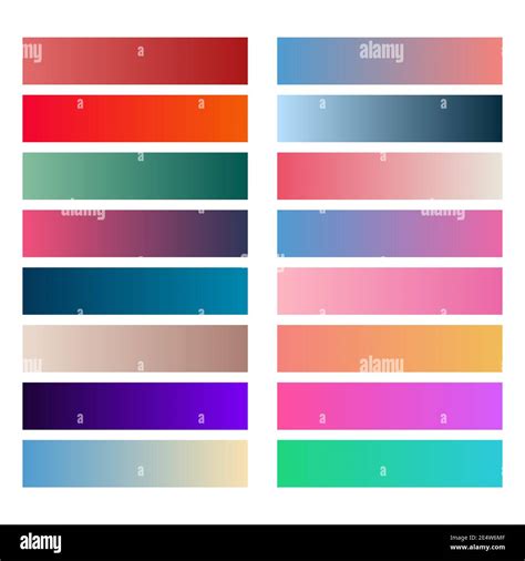 Set Of Gradients Vector Collection Of Gradients Stock Vector Image