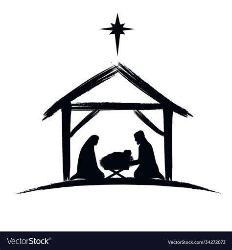 Nativity Silhouette Vector