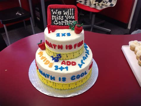 Made This Cake For The Kids Math Teacher Creative Cakes Cake Math